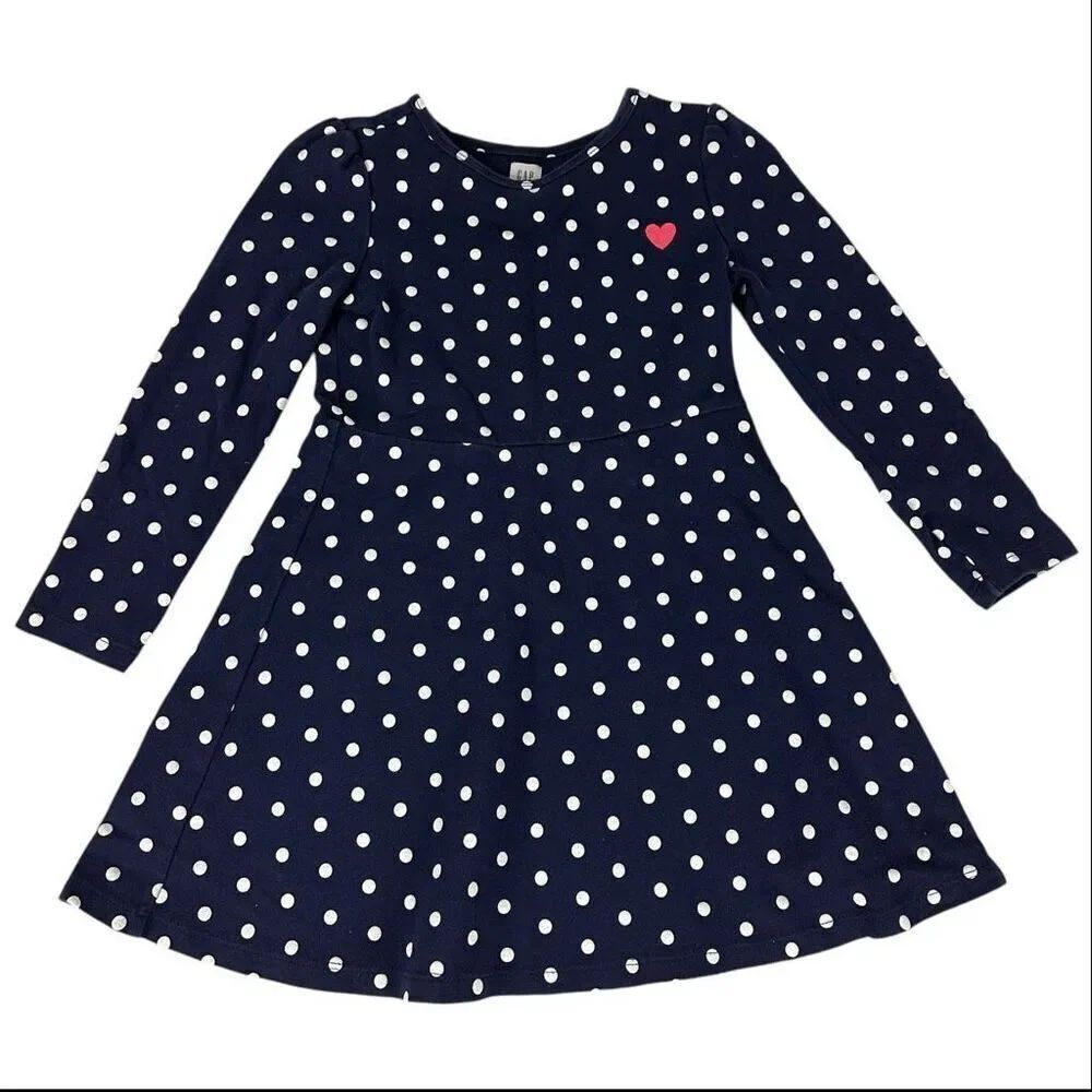 Gap Girls Small 6-7 Polka Dot Skater Dress